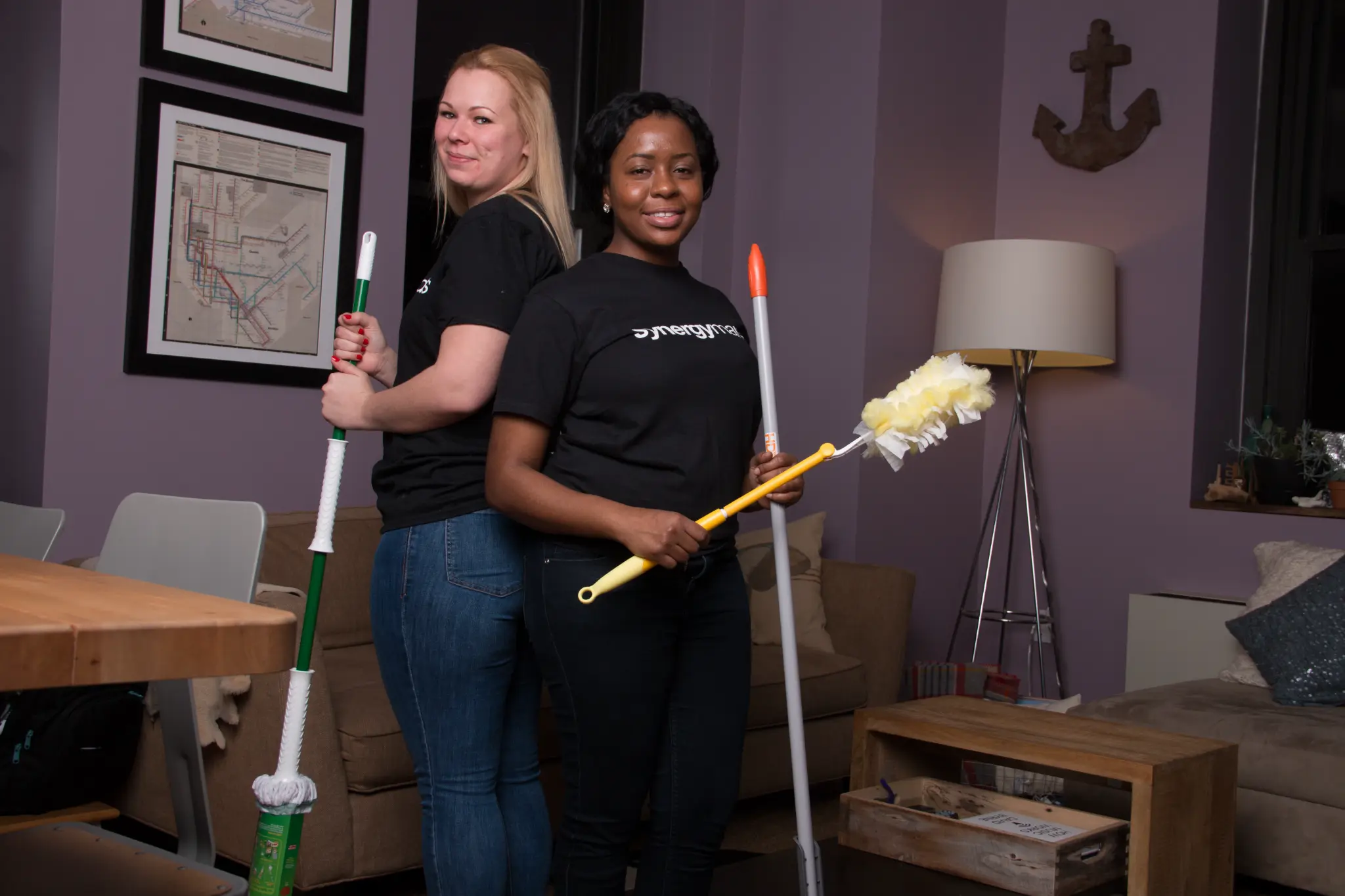 Synergy Maids cleaning team at work in a New York City apartment